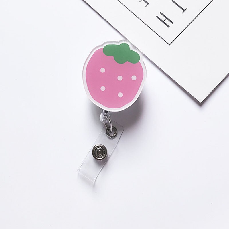 Candy Kleur Korea Beren Acryl Intrekbare Badge Reel Verpleegster Arts Student Tentoonstelling Id Card Clips Badge Houder Briefpapier: 9
