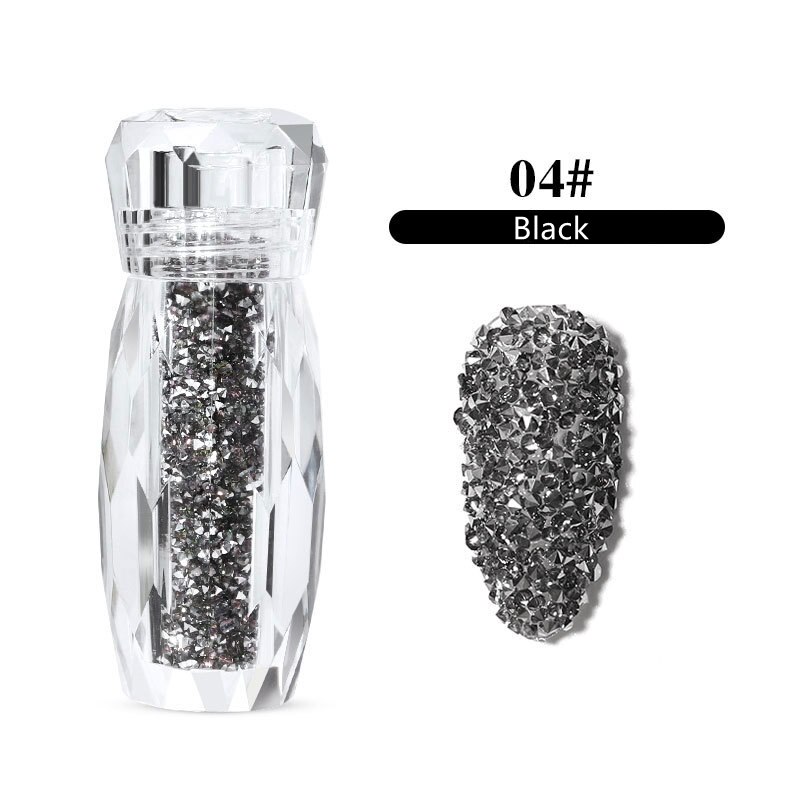 1mm diy ab mini lille glas negle rhinestone perler micro nisse krystal glitter negle kunst dekoration manicure tilbehør: 04