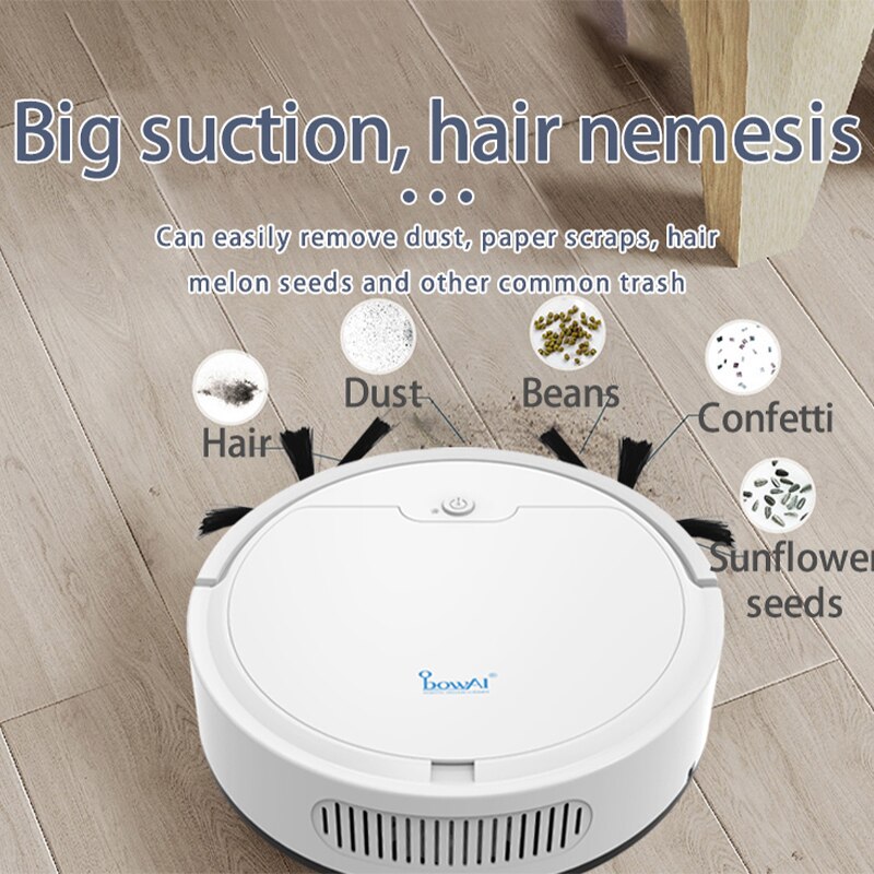 Aspirateur Robot de balayage pour le nettoyage du sol en ABS, tout-en-un pour la maison, serpillière autonettoyante, directe