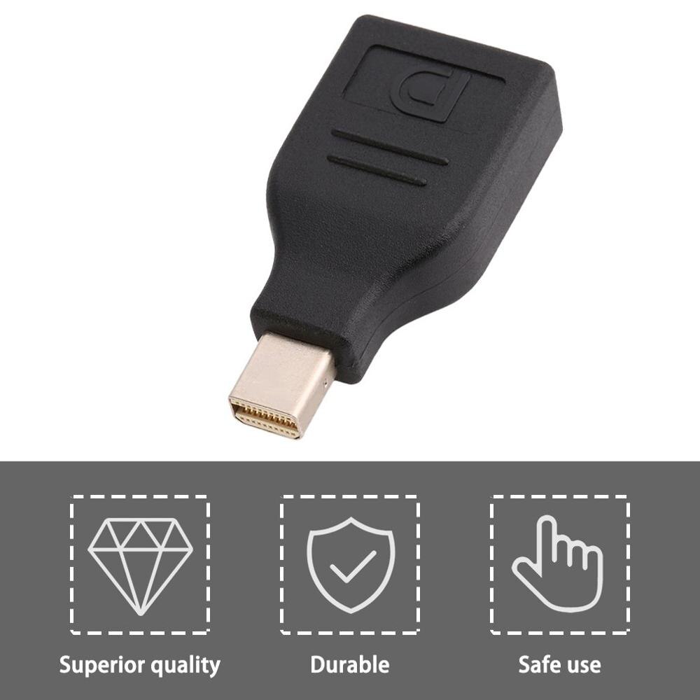 Mini display port mannelijke naar display port vrouwelijke adapterconverter, universele mannelijke naar vrouwelijke dp display port adapter
