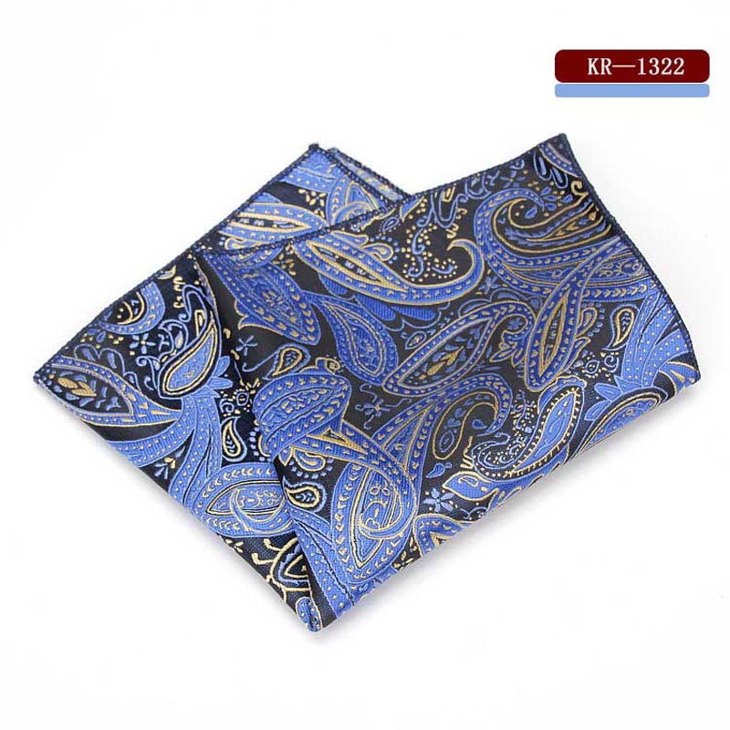 Yishline heren polyester zijden zakdoek paisley pochet bruidegom gala bruiloft feest borst handdoek zakdoeken accessoires: Kr1322