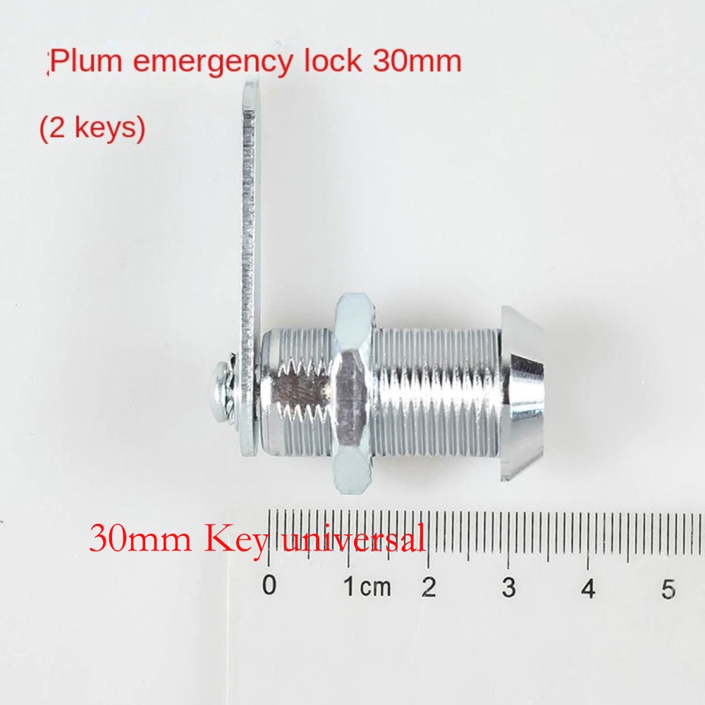 Serrures de coffre-fort avec 2 fichiers HTML, boîte de distribution d'alimentation d'armoire en métal, serrure à languette mécanique, boîte à lumière de bureau, serrure d'urgence: Satin Nickel