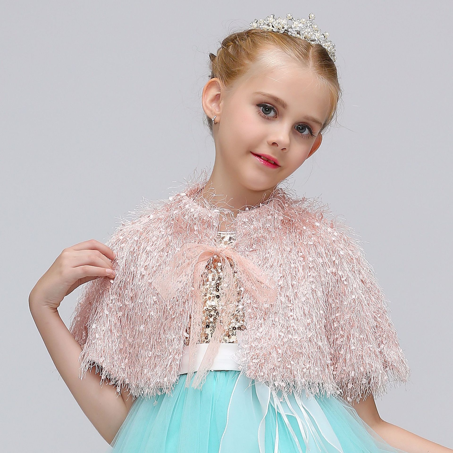 Chaqueta de Bolero para niña de boda para niño, capa para vestido de princesa, prendas de vestir, vestido de flores, abrigo de boda para dama de honor, abrigos y chales