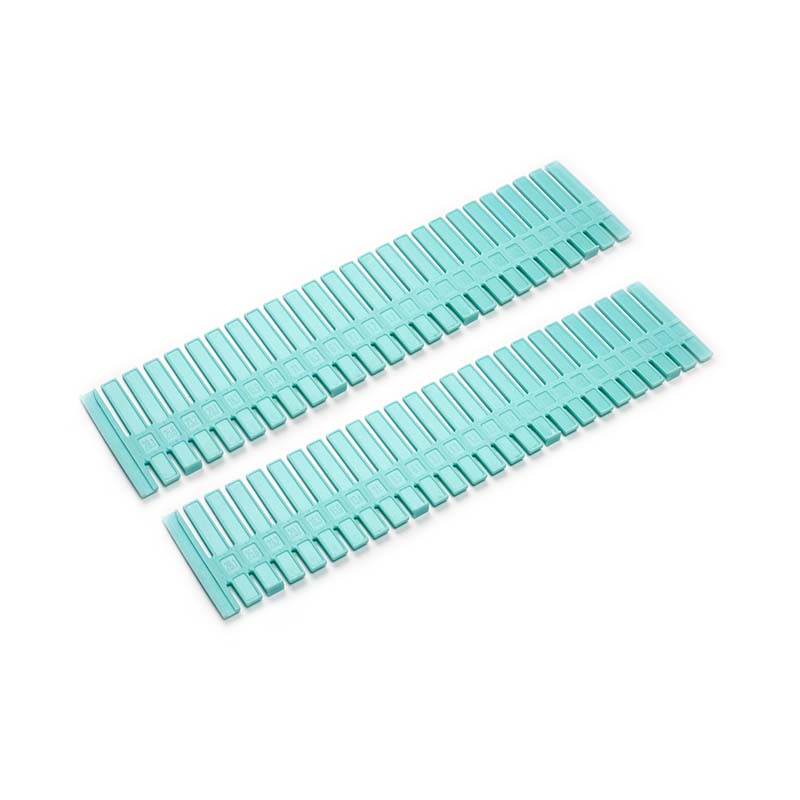 2 st plastbräda diy låda interiör justerbar diverse lagring partition underkläder slipsar strumpor rutnät divider arrangör: Blå -2 st