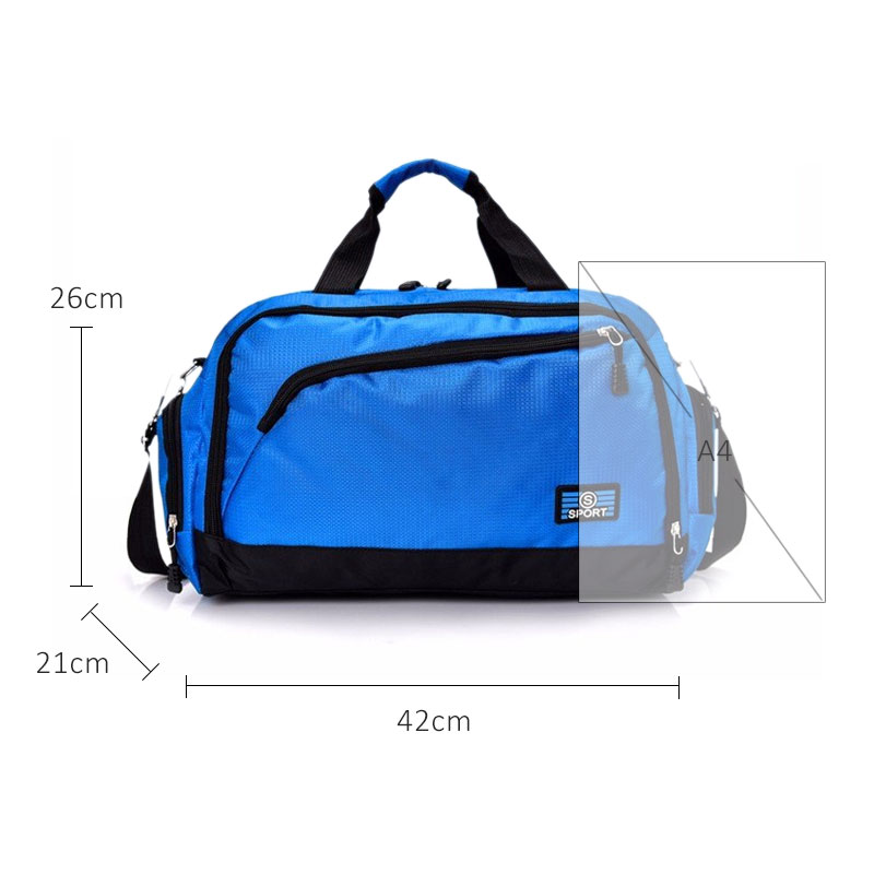 Scione Women Waterproof Sport Travel Bags Men Large Capacity Nylon Luggage Handbags Simple Outdoor Fitness Casual Crossbody Pack