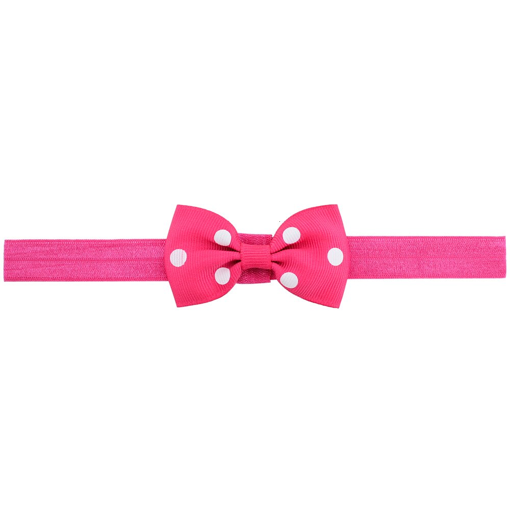 1 Pcs Headwrap Baby Hoofdbanden Hoofddeksels Meisjes Boog Knoop Dot Haarband Head Band Infant Peuters Haar Kleding Accessoires: 14
