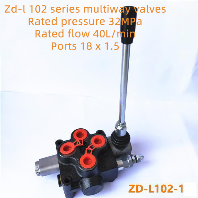 Valve hydraulique multi-voies Valve d'inversion à intervalles mécaniques Distributeur de moteur ZD-L102 Valve multi-voies Outil de commande de distributeur: Kaki