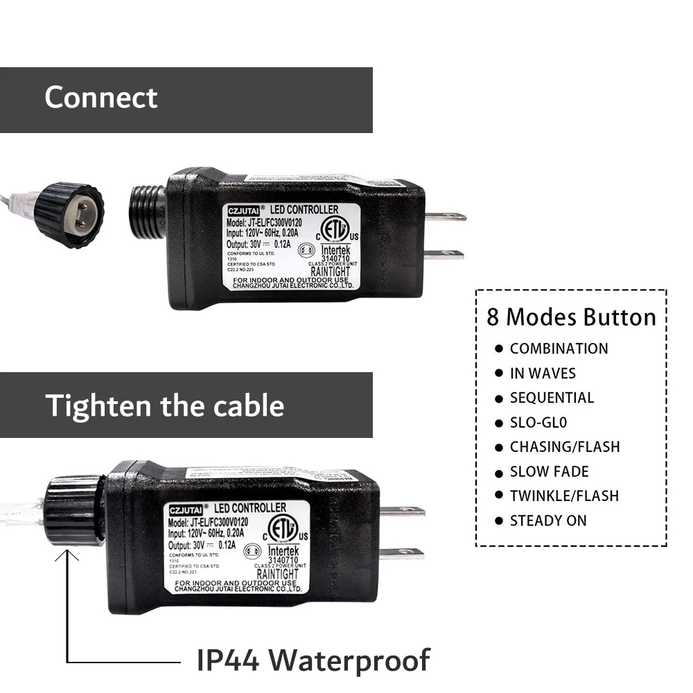 Transformateur 5V 24V 31V, alimentation 6W 3.6W, adapté aux décorations d'équipement LED de noël et d'halloween, prise ue US