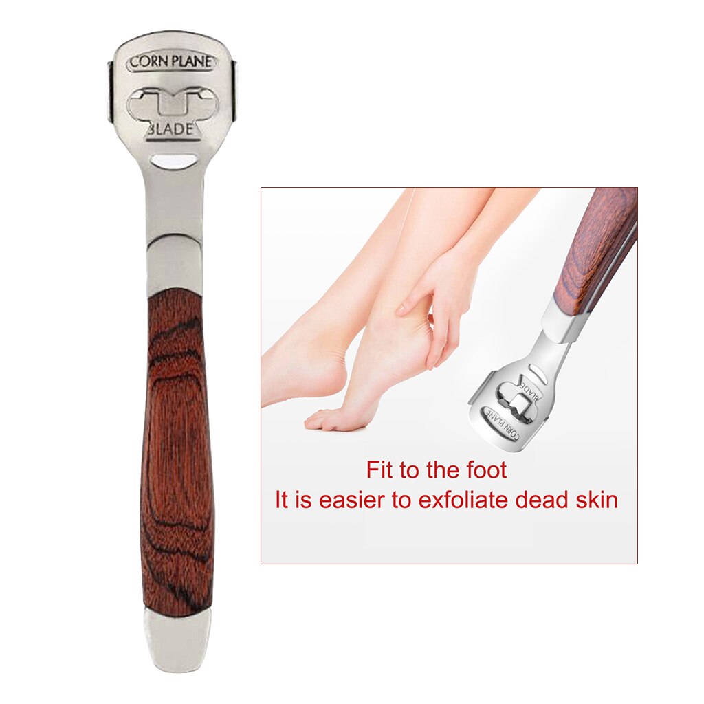 Foot Care Stainless Steel Cuticle Remover Dead Skin Removal Pedicure Skin Hard feet Shaver Pedicure Tools: C