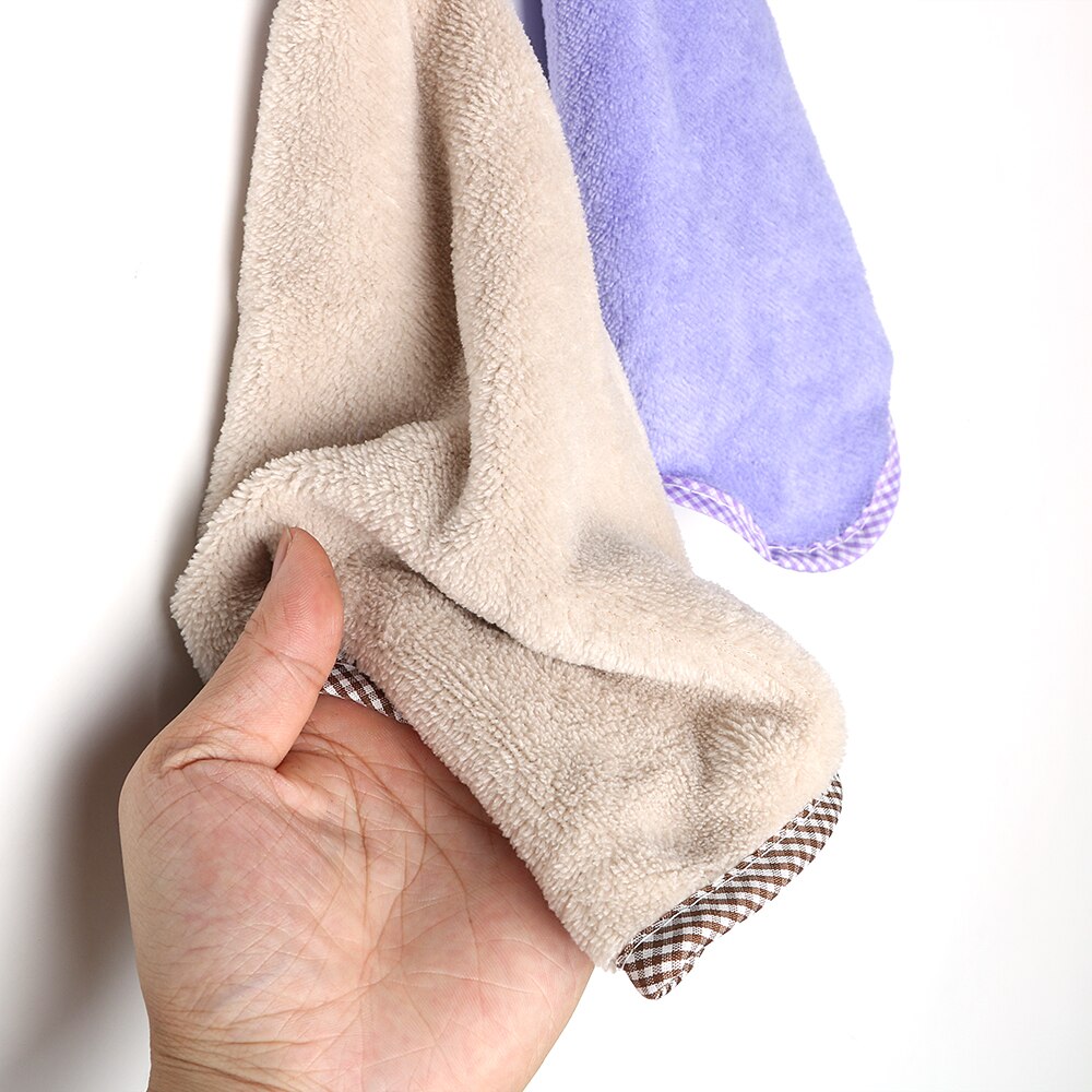 HOOMIN suspendus essuie-mains torchons corail velours mignon étoile cuisine tissu pas de peluches sourire visage Absorption d'eau