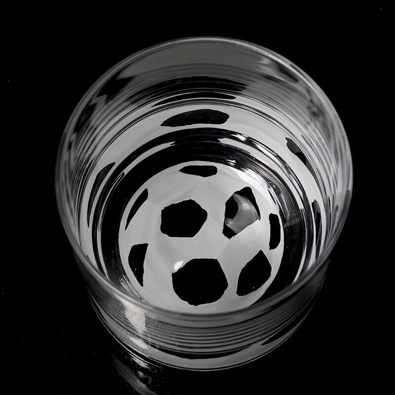 Set of 2 heavy base lead free crytal handmade whiskey glasses for whisky mix drinks with black-white painted 230ml