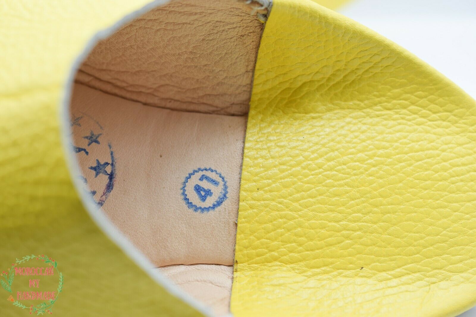 Babouche – pantoufles en cuir pour hommes, chaussures marocaines, en peau de mouton, faites à la main