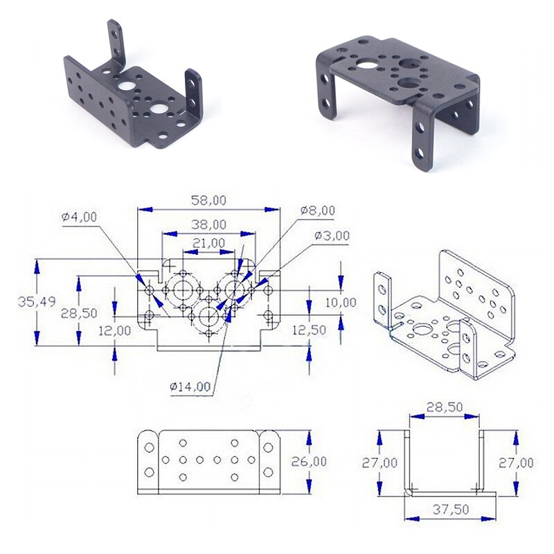 DIY Of Horizontal And Vertical Robot Intelligent Car With Controllable Electric Pan Tilt