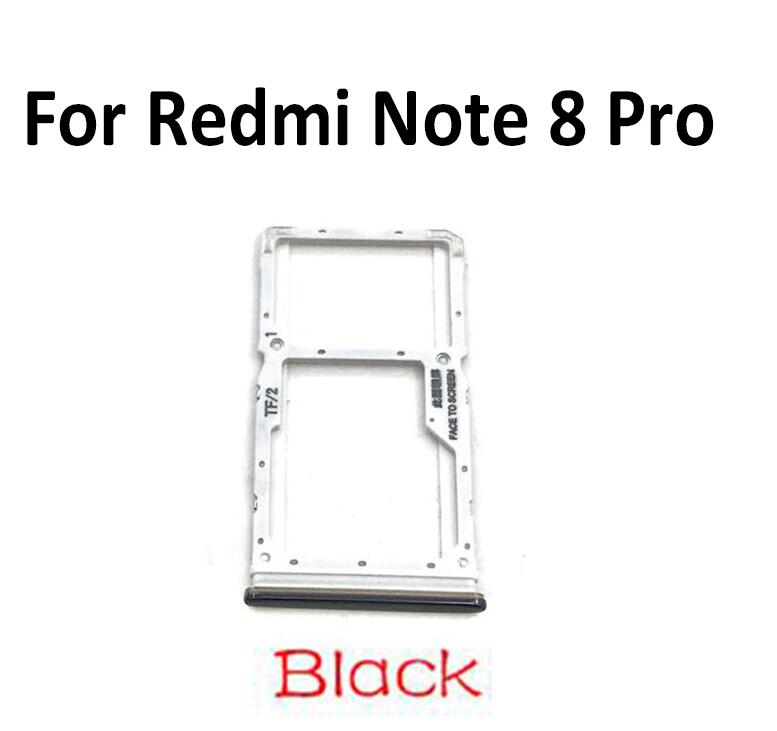 Bandeja de tarjeta SIM para Xiaomi Redmi Note 5, 6, 8, 7 Pro, piezas de repuesto, novedad: redmi Note8 ProBlack