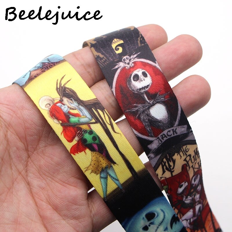 Halloween nyckelband coola halsband band band telefon nycklar id-korthållare för nycklar diy häng rep