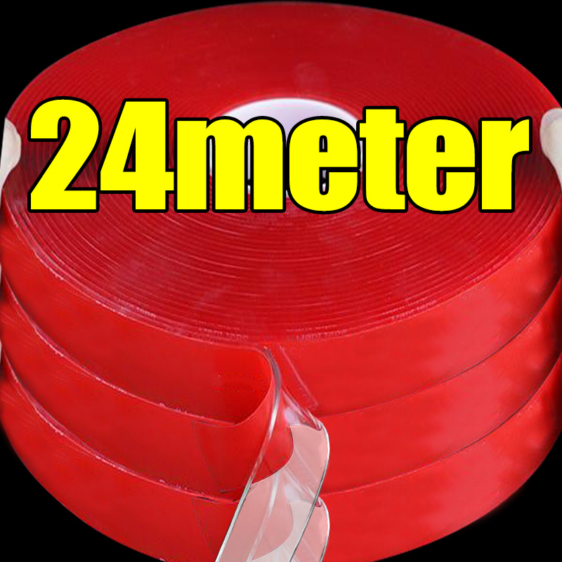 3–24 m doppelseitiges Klebeband, stärker Halt, transparent, waschbar, Nano, spurlos, wasserdicht, Aufkleber für Zuhause, Heimwerkerbedarf