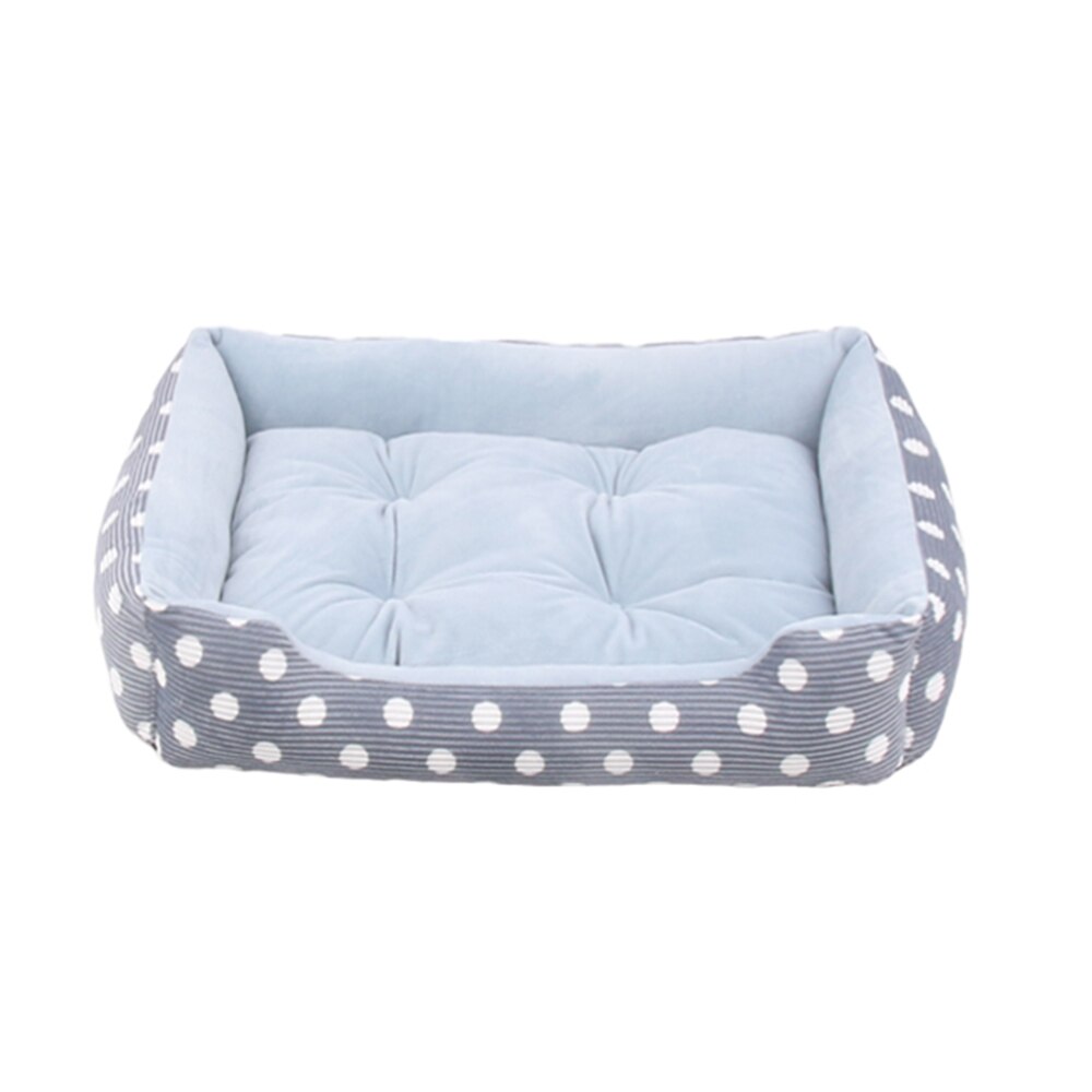 Hiver chien chat couverture douce flanelle chiot chats Couches coussin pour animaux de compagnie lit dormir couverture housse de coussin fournitures pour animaux de compagnie chats: Haze blue / M