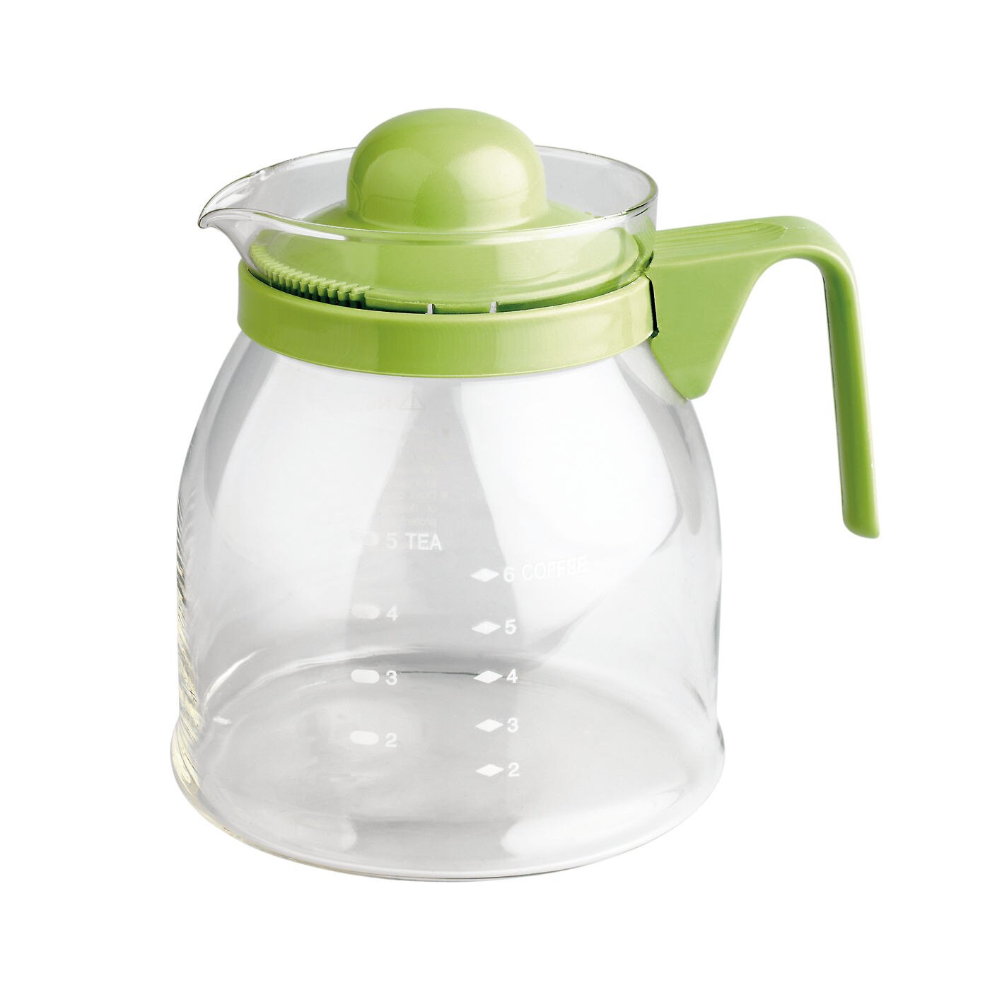 LifeStyle - Jarra de vidrio apta para microondas capacidad 650 ml, tetera vidrio, 12 x 8.5 x 14 cm