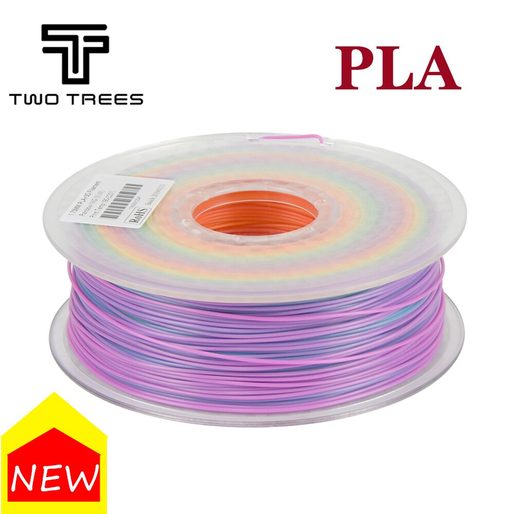 1kg-PLA filament 1.75MM plastic Rubber Consumables Material 3D carbon fiber 3d filament 1.75 impressora 3d filament for print: PLA 1KG Gradient