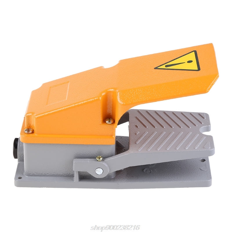 LT4 Voetschakelaar Aluminium Case Treadle Voetpedalen Voor Machine Tool Control Zilver Contact Je16 21