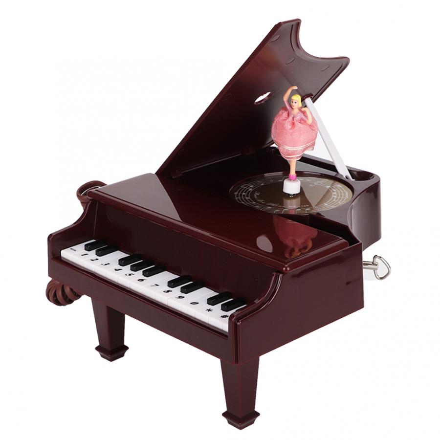 WX-1186# Multi-Functional Brown Piano Shape Telephone Desk Phone Home Decoration telefono fijo para casa landline phone