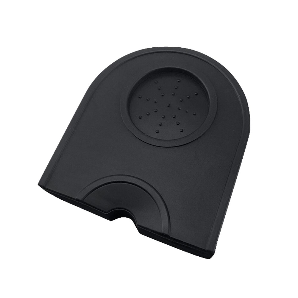 Silicone Coffee Tamper Mat Slip-Resistant Pad Home Coffee Tea Tools Espresso Tamper Mat DFK889: black small