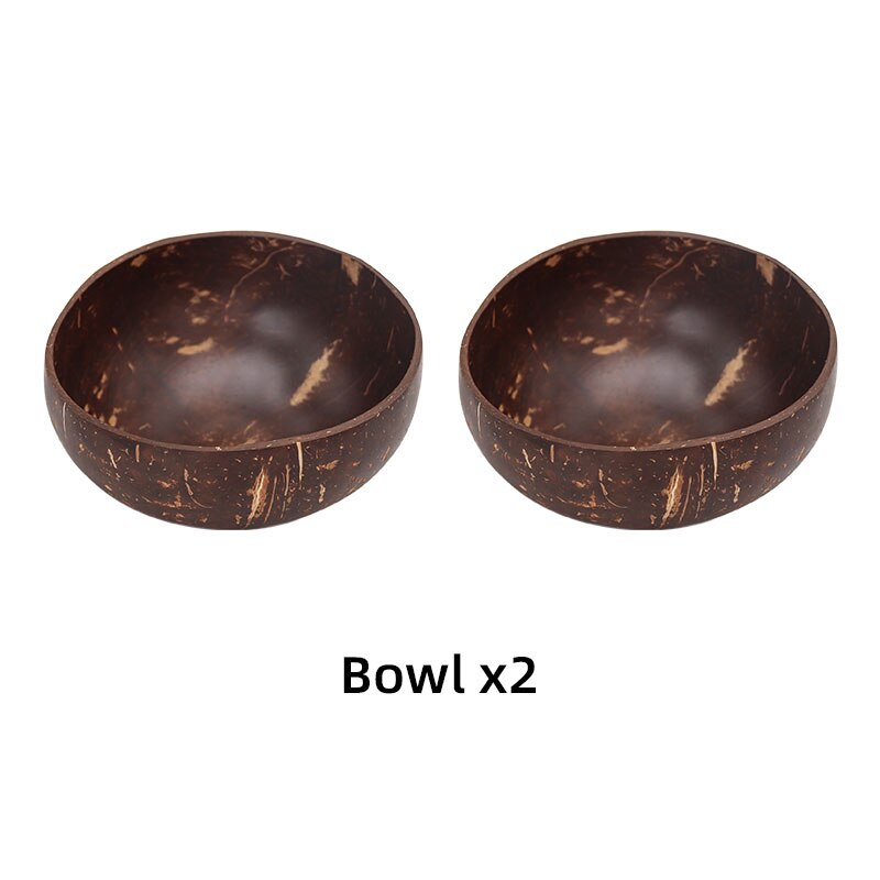 Vaisselle vajilla de coco de ramen, cuencos completos de platos, bol frutero, vajilla de madera, platos de cocina, fideos completa de platos frutero tazones ensaladera aperitivos para comer pipas y cascaras cáscaras: 2 bowl