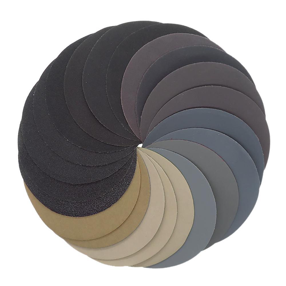 5inch Sandpaper 125mm 60-10000 grit Round Shape Sanding Discs Hook Loop Sanding Paper Buffing Sheet Sandpaper 8 Hole Sander Pad