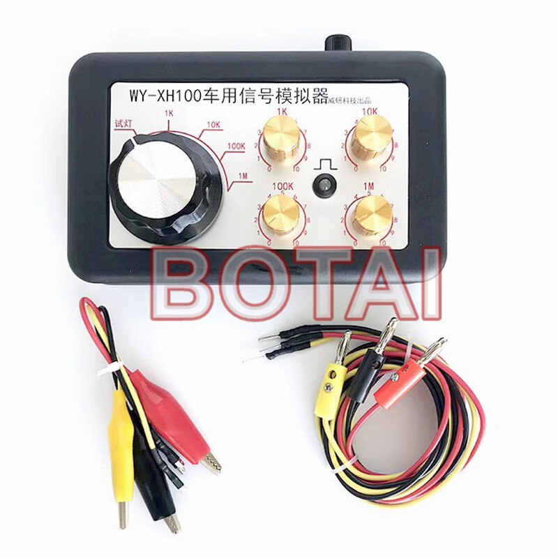 Automobile Auto Vehicle Signal Simulator Tester Can Test Water/fuel Temperature Sensor Rail Pressure Sensor Crankshaft Sensor
