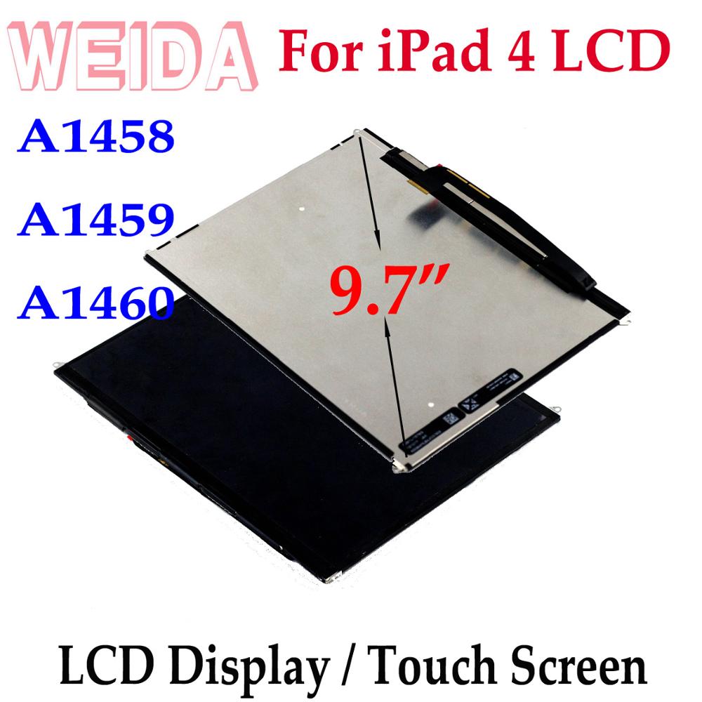 WEIDA, repuesto de pantalla LCD de 9,7 pulgadas para iPad 4, LCD A1458, A1459, A1460, recambio de conjunto de pantalla táctil para iPad 4