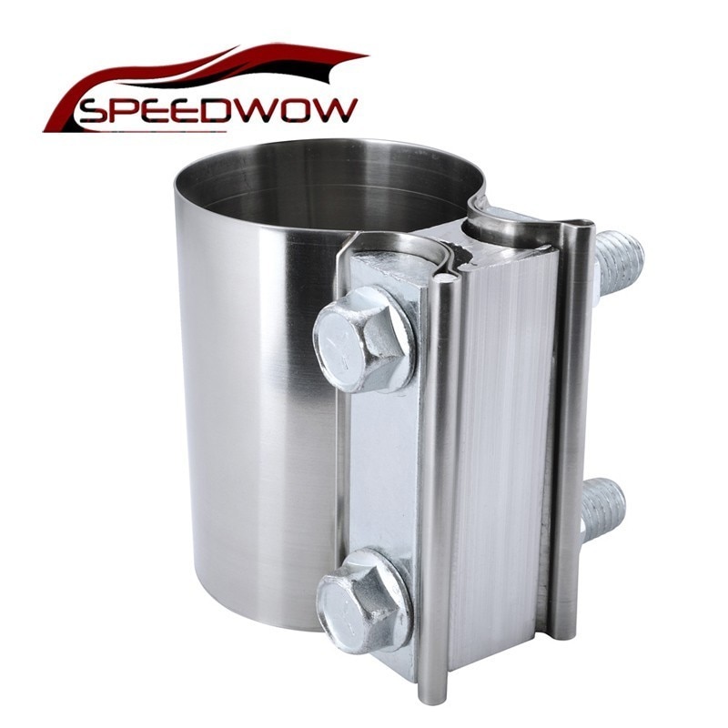 SPEEDWOW Exhaust System Part 2.5 Inch Stainless Steel Clamp Kit