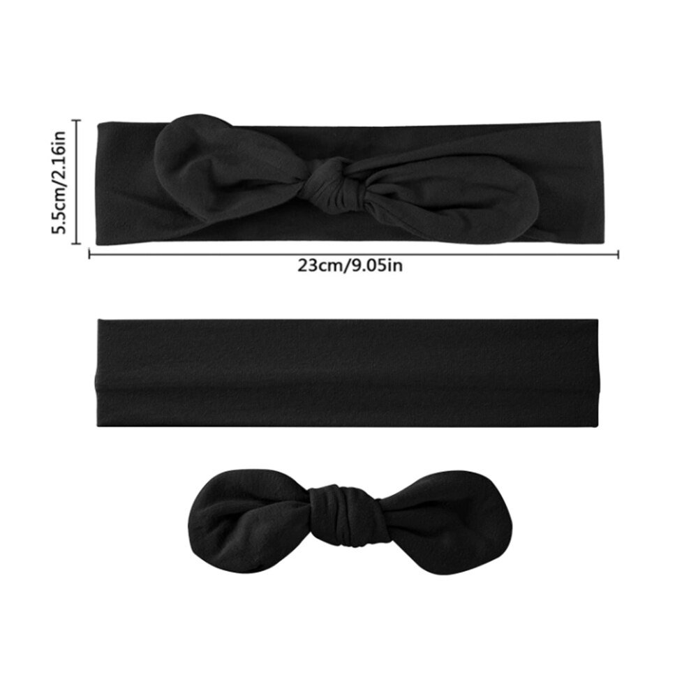 Bandeau Turban en coton avec nœud élastique pour femmes, 2022