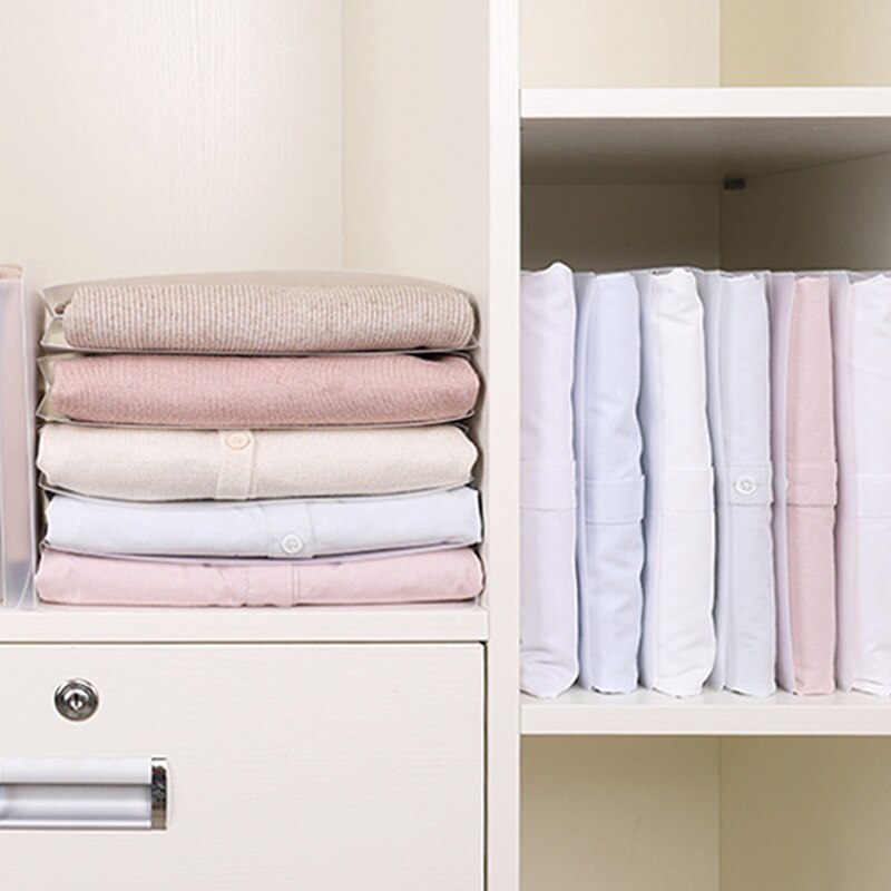 Folding Board Shirt Clothes Folding Board Shirt Organizer Wardrobe Clothing Storage Bag Transparent Home Foldable Clothes Boards