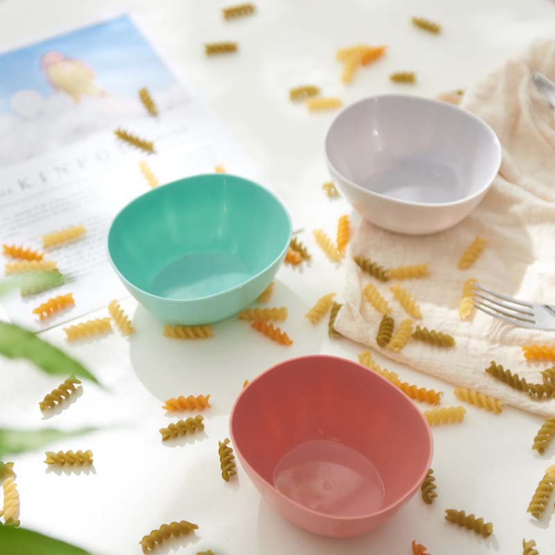 Household square plastic fruit vegetable salad bowl kitchen pot snack dried plate simple style