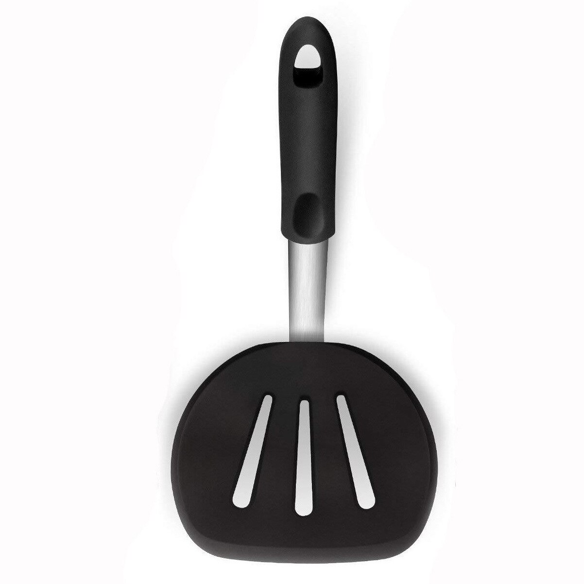 Food Grade Silicone Cooking Tool Convenience Kitchen Shovel Cookware High Temperature Resistance Spatula Utilities Supplies Item: 1PCS Black C