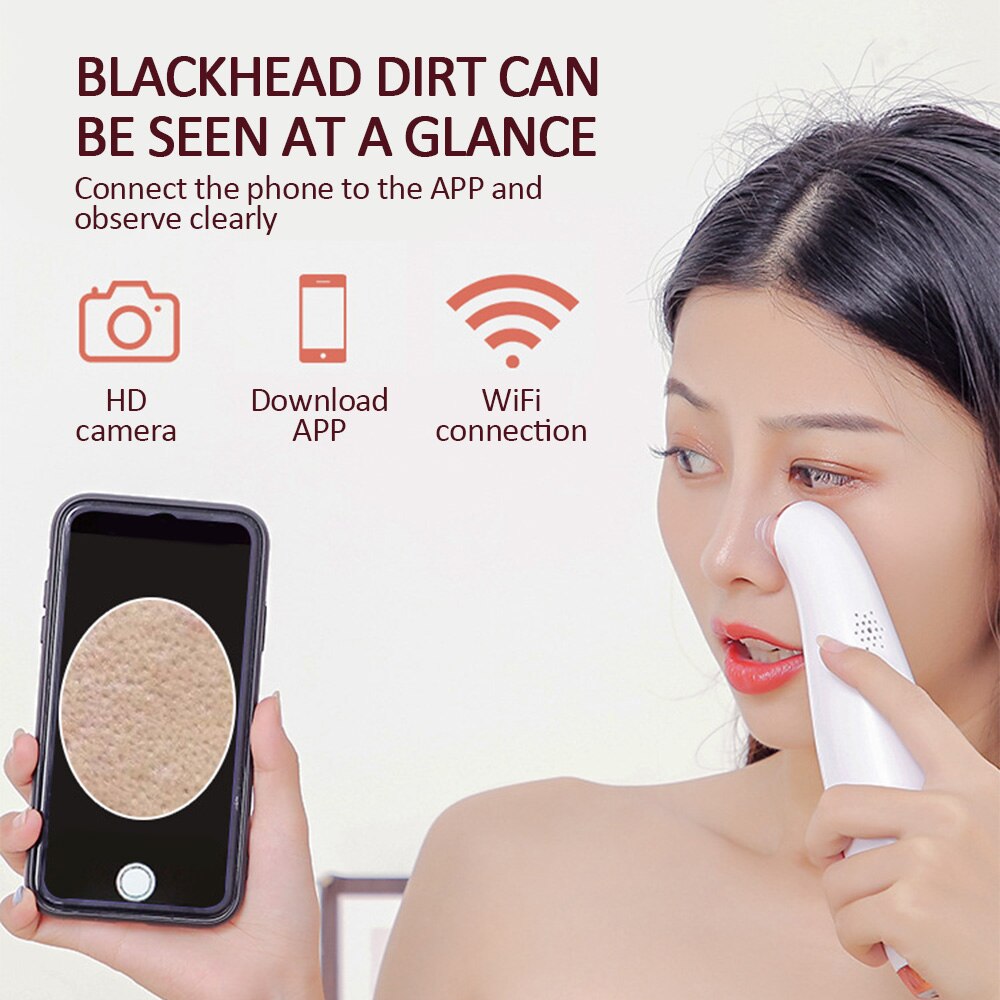 Blackhead Remover Face Deep Pore Cleaner Removal Vacuum Suction Facial SPA Diamond Beauty Care Tool Skin Care