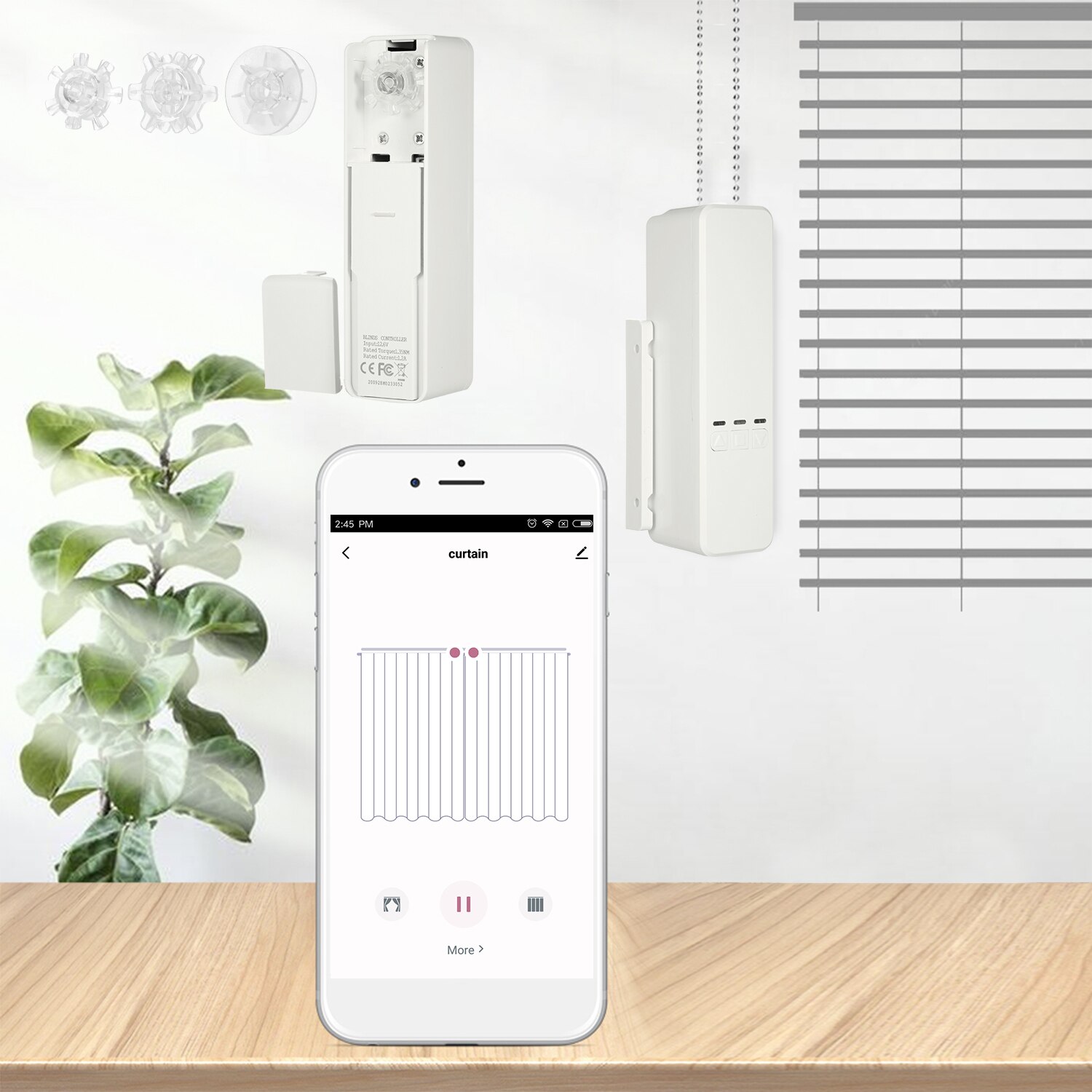 Wifi tuya smart motoriserad kedja rullgardiner skugga slutare motor elektrisk gardin motor kompatibel med alexa google home