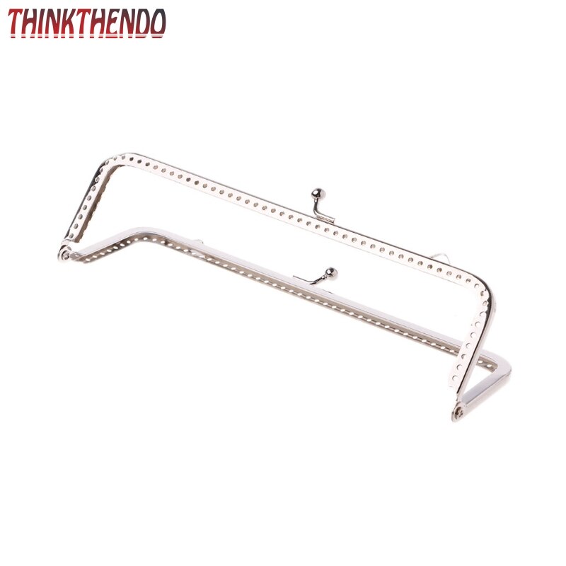 1PC Square Metal Frame Kiss Clasp For Handle Bag Purse Accessories DIY 18cm F3MD