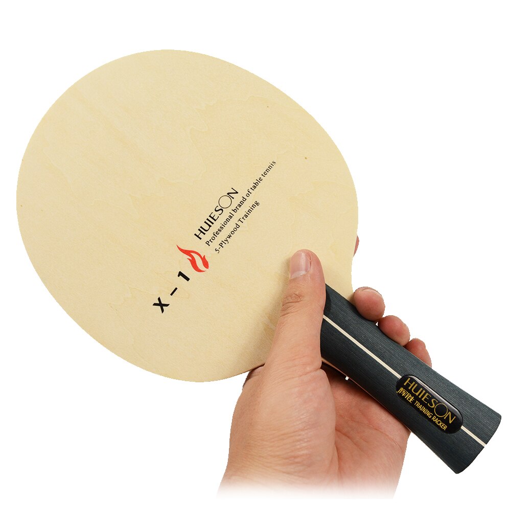 Huieson 5 Ply Wood Table Tennis Blade Lightweight and Non-Bouncy Blade for Table Tennis Learners Kids Entry Level Racket X1