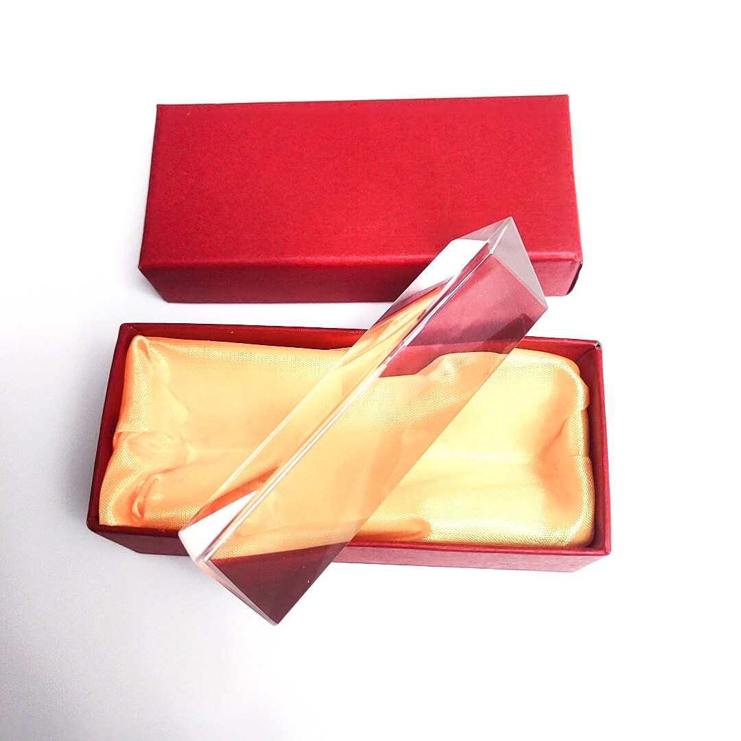 Optical Glass Triangular Rainbow Children Students Optical Prisms Glass Physics Teaching Refracted Light Spectrum
