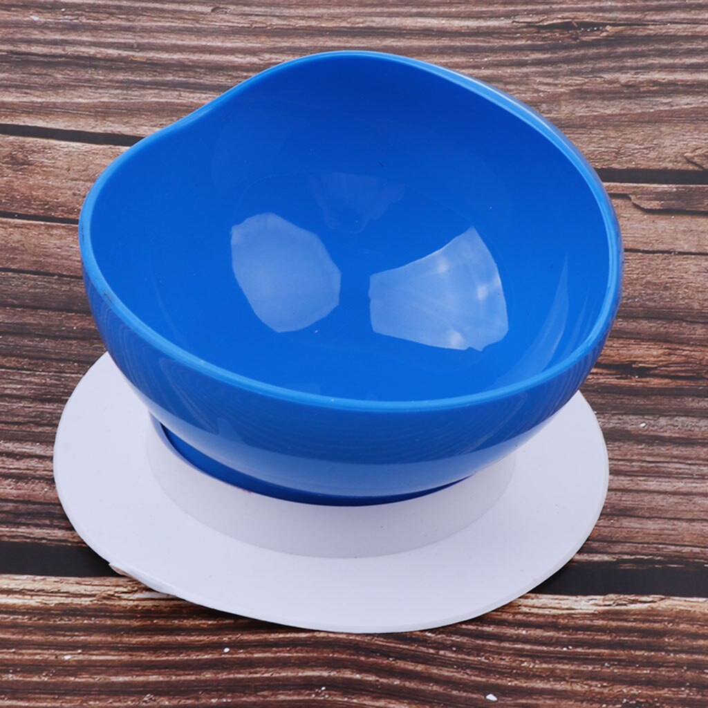 Anti-slip Bowl 12.5 cm Feeding Bowl Plate With Suction Cup Base for Kids Elderly Patient Spill Proof