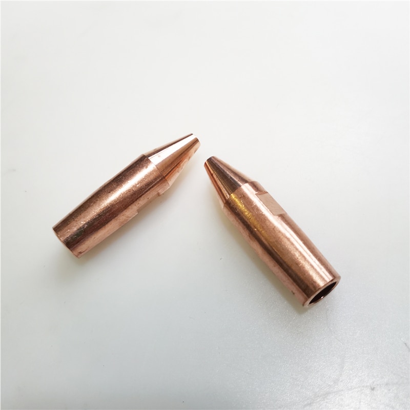 Électrode de machine de soudage par points pneumatique. Accessoires pour soudeuse par points. Chrome Zirconium cuivre 16x60