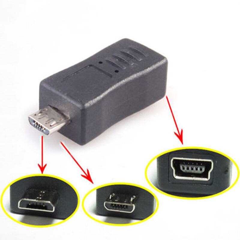 Mini USB 5 Pin Female to Micro USB Male Adapter Data Charger Converter Connector