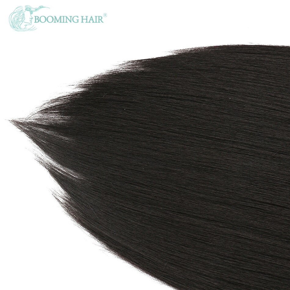 Straight Hair Synthetic Clip In Extensions 140G 24 Inches 7Pcs/Set For Women High Temperature Fiber By BOOMING HAIR