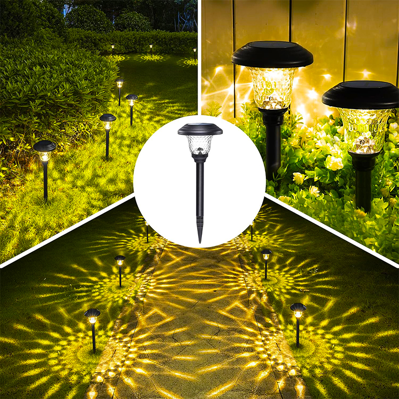 Solar Pathway Lights Outdoor Waterproof Garden Decor Lawn Lamp For Yard Walkway Patio Balcony