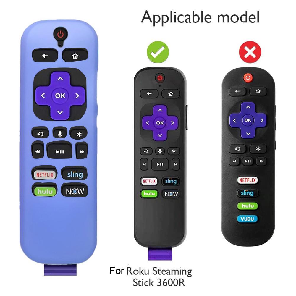 Silicone Case Durable Lightweight Protective Sleeve for Roku 3600R Remote Control