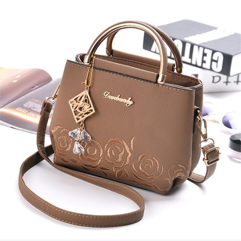 21club Stickerei Handtasche Top Griff Totes Frauen Floral Schwarz Kleine Handtasche Dame Partei Messenger Crossbody Handtaschen