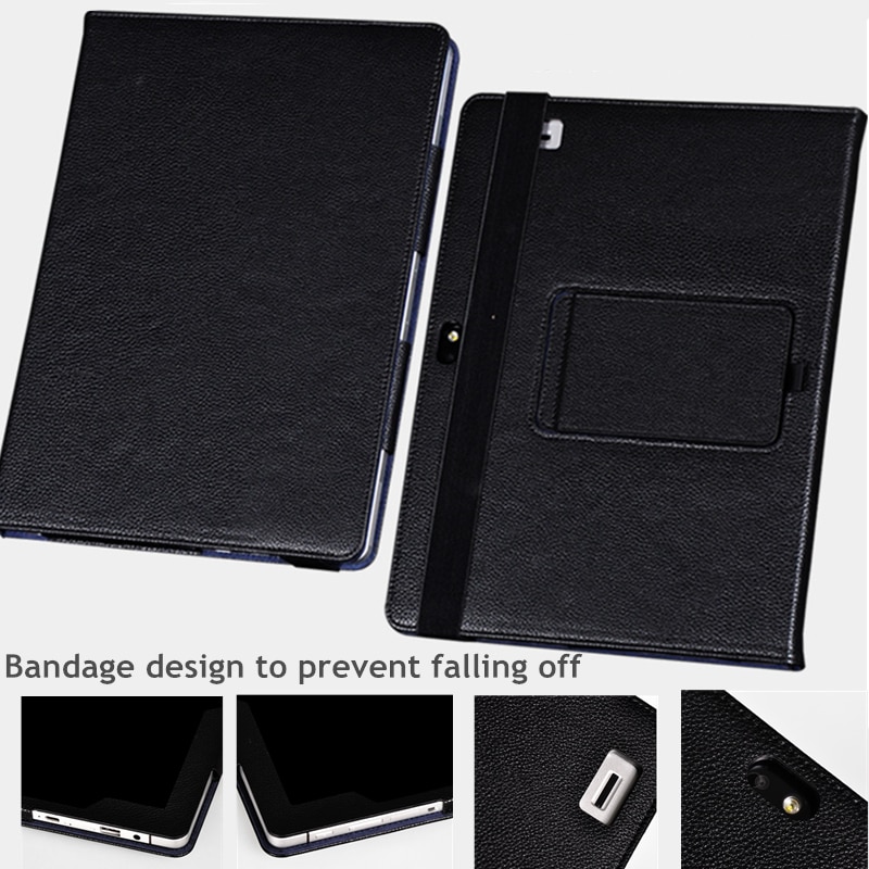 Capa para tablet hp elite x2 1012 g2, capa de couro e pu com suporte para hp elite x2 1020 g1 g2 tablet de 12.3&#39;&#39;