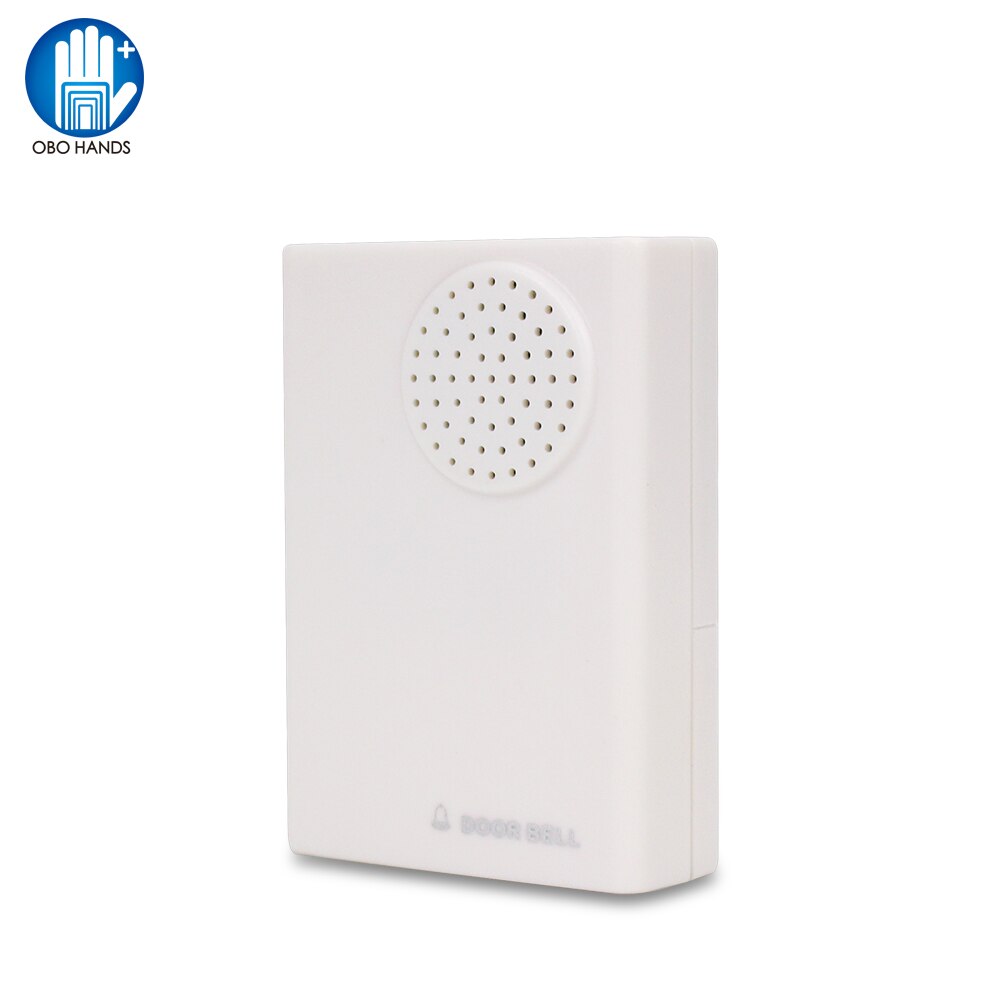 OBO Hands Wired Door Bell DC12V Door Ring for Access Control System Kit No Need Battery Dingdong Musical Chime ABS Plastic White