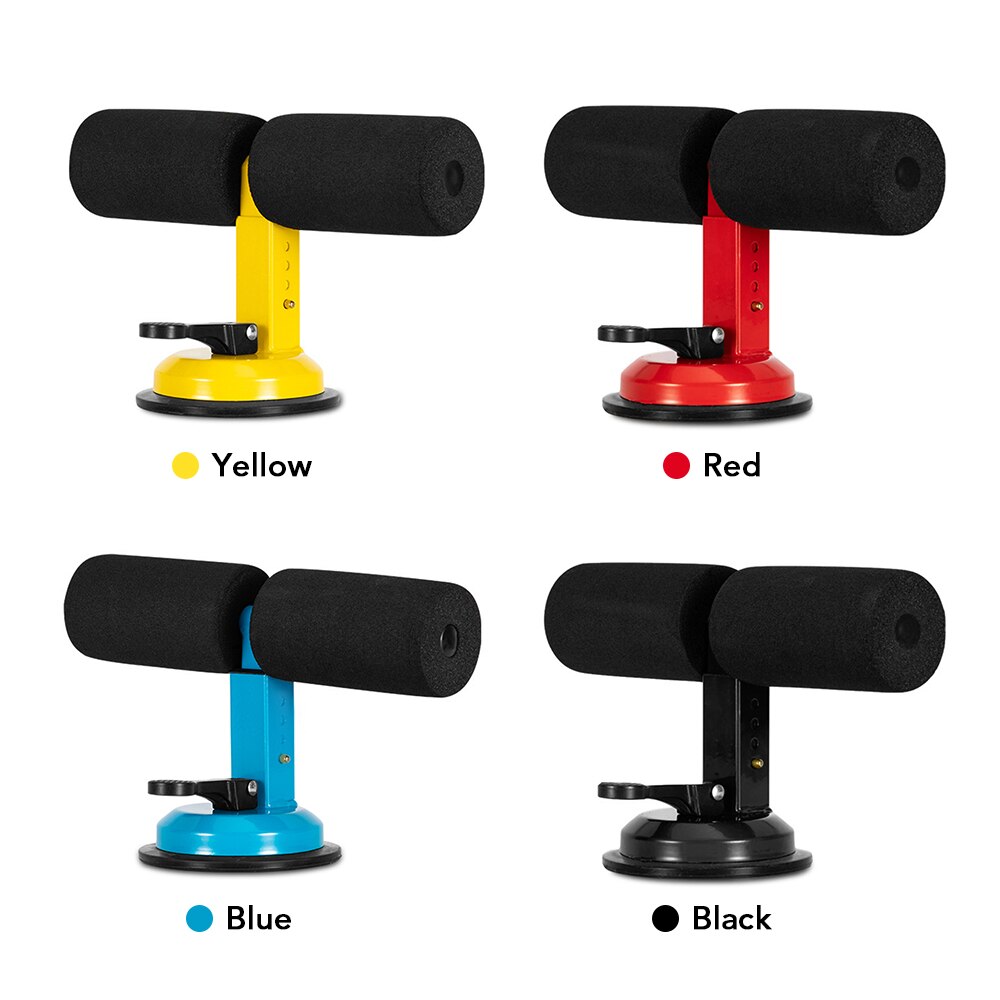 Portable Suction Sit Up Bar Push Up Trainer Muscle Abdominal Core Workout Training Fitness Equipment with 4 Adjustable Heights